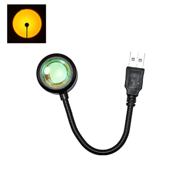 Taşınabilir USB Sunset Gün Batımı Ambiyans Işığı Lamba - 3